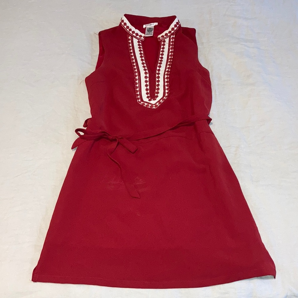 Anthropology Esley red dress